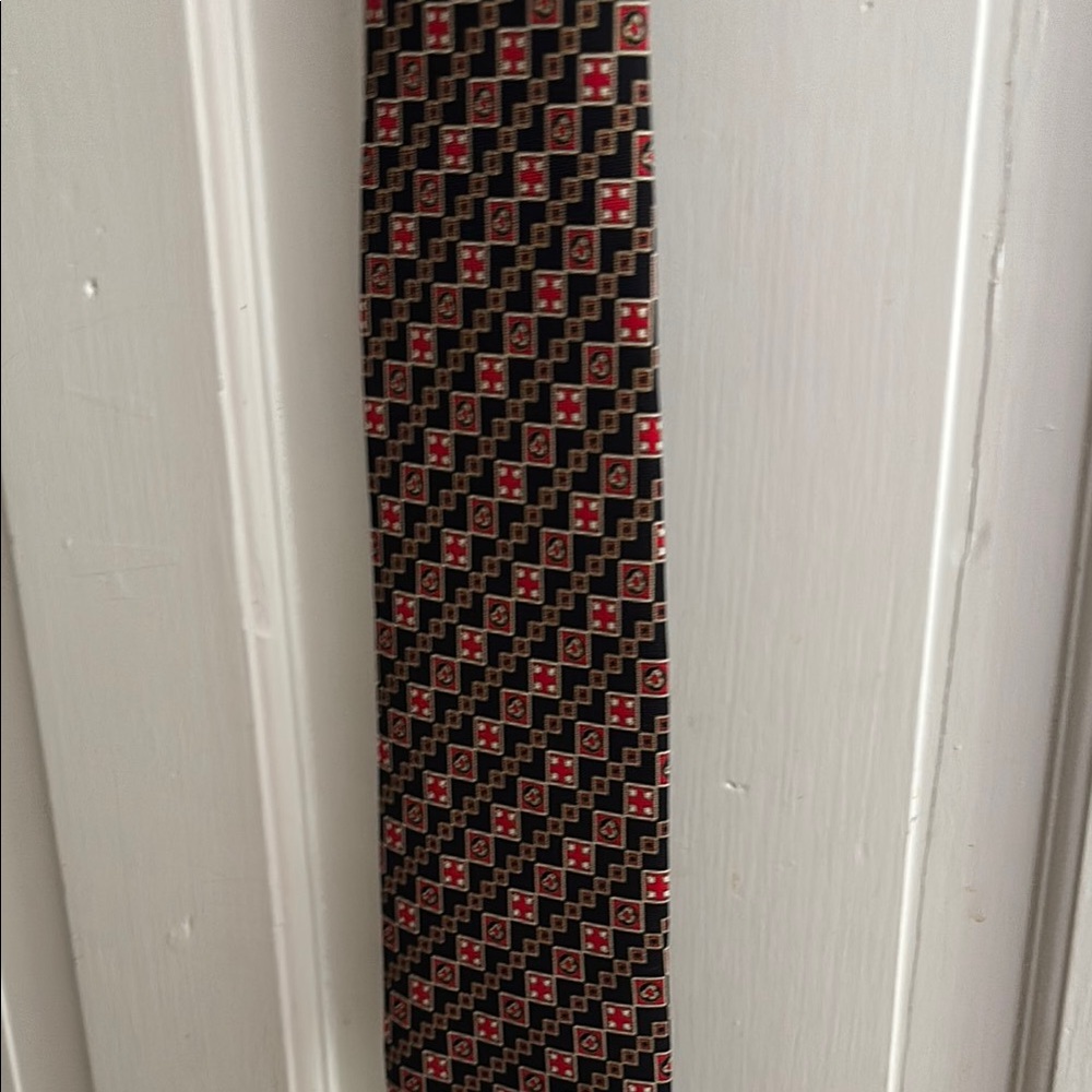 Stefano Ricci Red and Black Tie